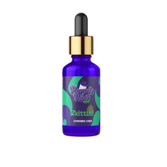 Purple Dank CBD Flavoured CBD Oil 1200mg CBD Oil 30ml (BUY 1 GET 1 FREE) - Flavour: Zkittlez