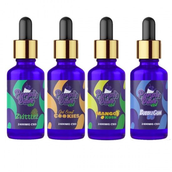 Purple Dank CBD Flavoured CBD Oil 2400mg CBD Oil 30ml (BUY 1 GET 1 FREE) - Flavour: Blackberry Kush