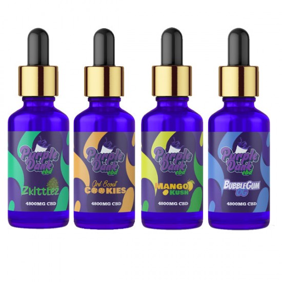 Purple Dank CBD Flavoured CBD Oil 4800mg CBD Oil 30ml (BUY 1 GET 1 FREE) - Flavour: Blackberry Kush