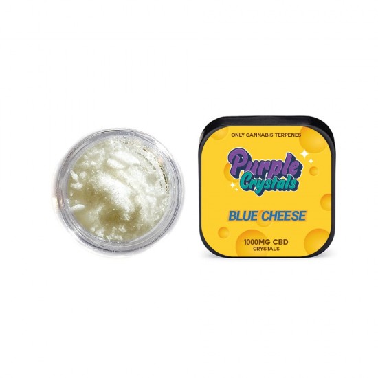 Purple Crystals by Purple Dank 1000mg CBD Crystals - Blue Cheese (BUY 1 GET 1 FREE) - Amount: 0.5g