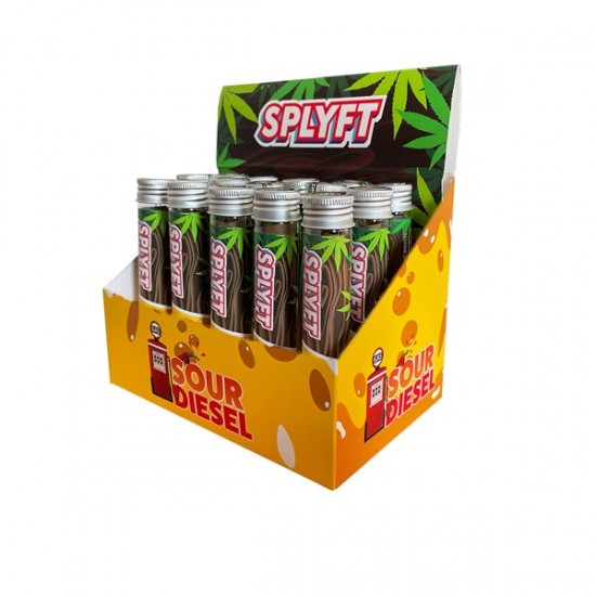 SPLYFT Cannabis Terpene Infused Hemp Blunt Cones – Sour Diesel (BUY 1 GET 1 FREE) - Amount: x15 (Display Box)