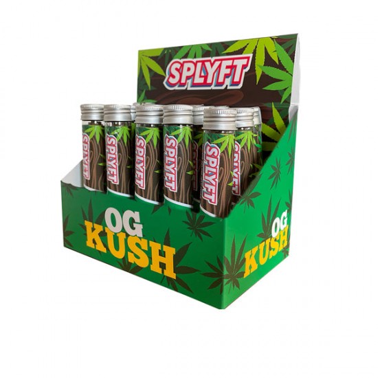 SPLYFT Cannabis Terpene Infused Hemp Blunt Cones – OG Kush (BUY 1 GET 1 FREE) - Amount: x15 (Display Box)