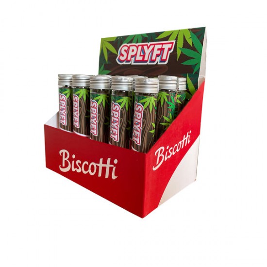 SPLYFT Cannabis Terpene Infused Hemp Blunt Cones – Biscotti (BUY 1 GET 1 FREE) - Amount: x15 (Display Box)