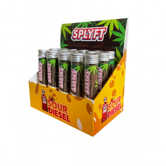 SPLYFT Cannabis Terpene Infused Hemp Blunt Cones – Sour Diesel (BUY 1 GET 1 FREE) - Amount: x15 (Display Box)
