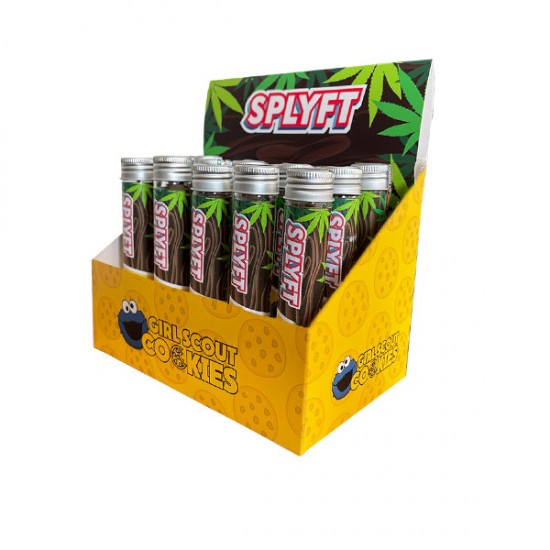 SPLYFT Cannabis Terpene Infused Hemp Blunt Cones – Girl Scout Cookies (BUY 1 GET 1 FREE) - Amount: x15 (Display Box)