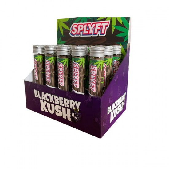 SPLYFT Cannabis Terpene Infused Hemp Blunt Cones – Blackberry Kush (BUY 1 GET 1 FREE) - Amount: x15 (Display Box)