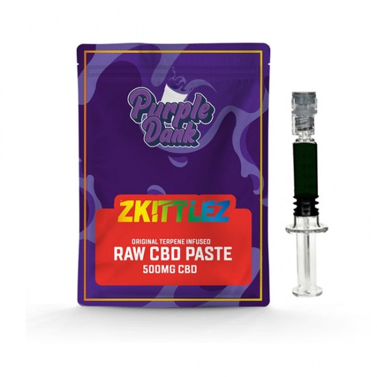 Purple Dank 1000mg CBD Raw Paste with Natural Terpenes - Zkittlez (BUY 1 GET 1 FREE) - Amount: 0.5g