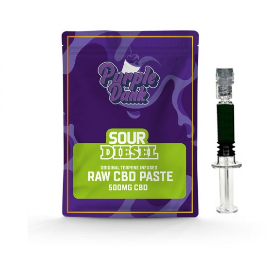 Purple Dank 1000mg CBD Raw Paste with Natural Terpenes - Sour Diesel (BUY 1 GET 1 FREE) - Amount: 1g