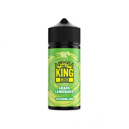 King CBD 1000mg CBD E-liquid 120ml (BUY 1 GET 1 FREE) - Flavour: Grape Lemonade