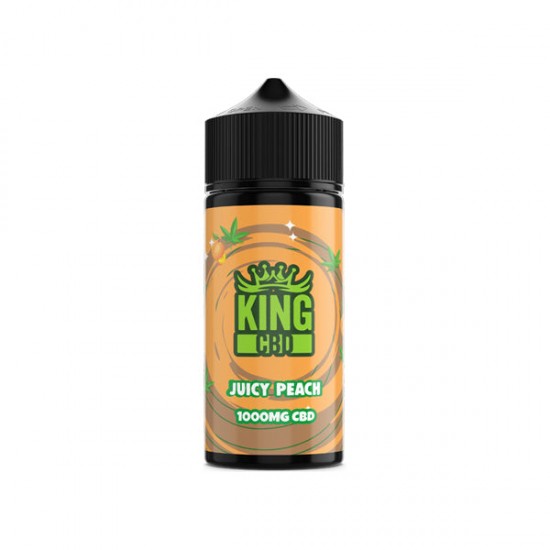 King CBD 1000mg CBD E-liquid 120ml (BUY 1 GET 1 FREE) - Flavour: Juicy Peach
