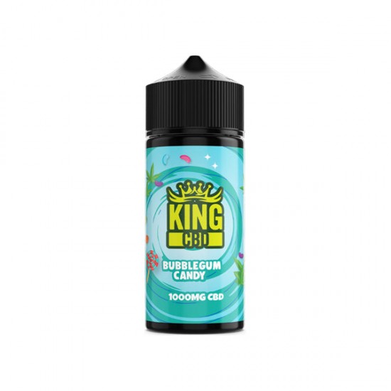 King CBD 1000mg CBD E-liquid 120ml (BUY 1 GET 1 FREE) - Flavour: Bubblegum Candy