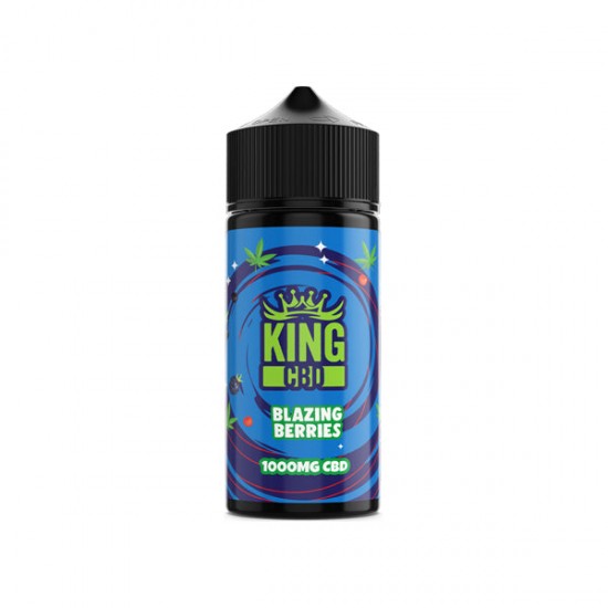 King CBD 1000mg CBD E-liquid 120ml (BUY 1 GET 1 FREE) - Flavour: Blazing Berries