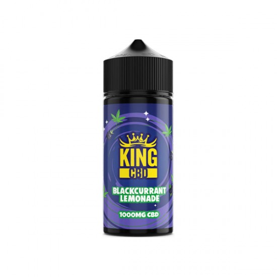 King CBD 1000mg CBD E-liquid 120ml (BUY 1 GET 1 FREE) - Flavour: Blackcurrant Lemonade