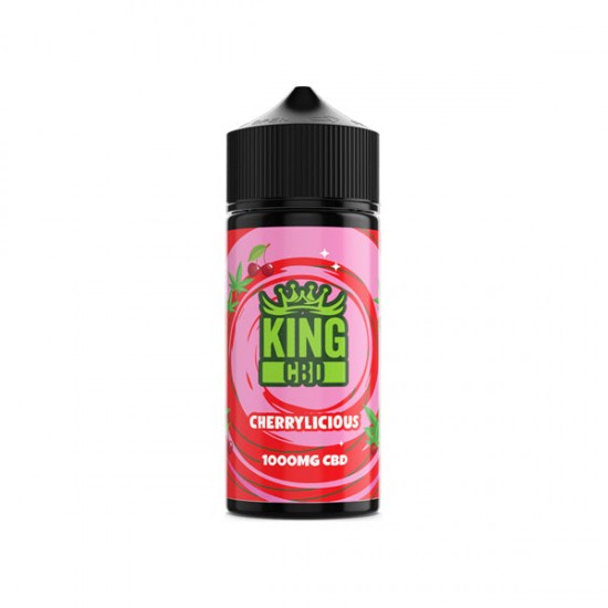 King CBD 1000mg CBD E-liquid 120ml (BUY 1 GET 1 FREE) - Flavour: Cherrylicious