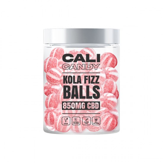CALI CANDY 850mg CBD Vegan Sweets (Small) - 10 Flavours - Flavour: Kola Fizz Balls