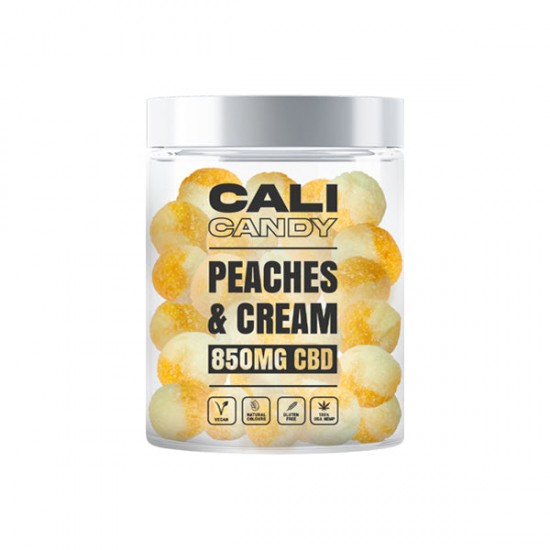 CALI CANDY 850mg CBD Vegan Sweets (Small) - 10 Flavours - Flavour: Peaches & Cream