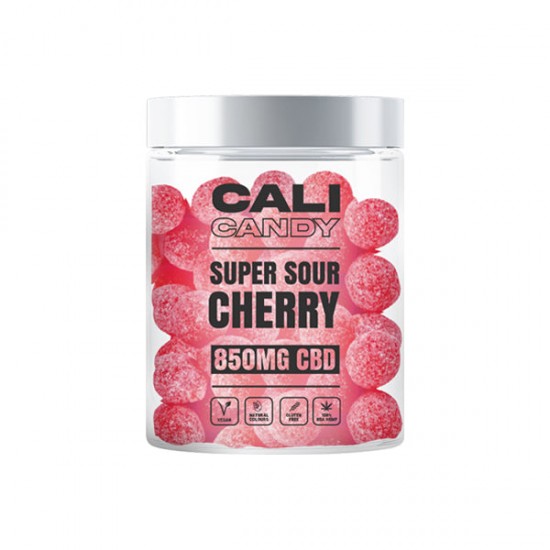 CALI CANDY 850mg CBD Vegan Sweets (Small) - 10 Flavours - Flavour: Super Sour Cherry
