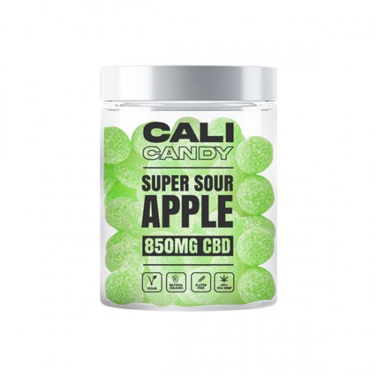 CALI CANDY 850mg CBD Vegan Sweets (Small) - 10 Flavours - Flavour: Super Sour Apple