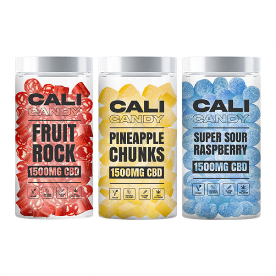 CALI CANDY 1600mg CBD Vegan Sweets (Large) - 10 Flavours - Flavour: Iron Brew Balls