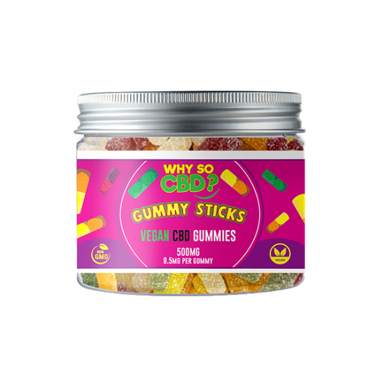 Why So CBD? 500mg CBD Small Vegan Gummies - 11 Flavours - Gummies: Gummy Sticks