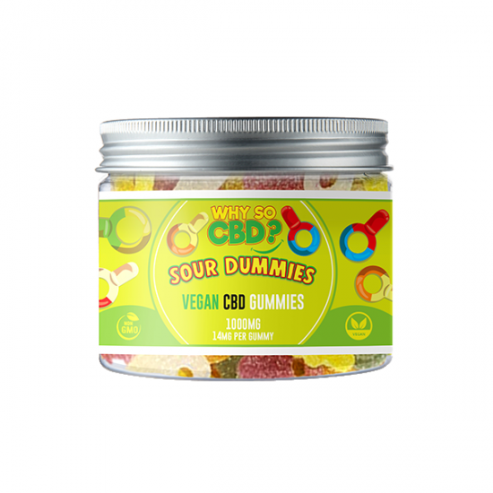 Why So CBD? 1000mg CBD Small Vegan Gummies - 11 Flavours - Gummies: Sour Dummies