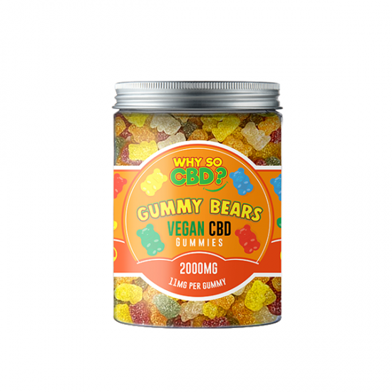 Why So CBD? 2000mg CBD Large Vegan Gummies - 11 Flavours - Gummies: Gummy Bears