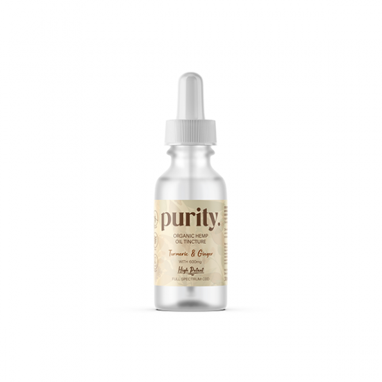 Purity 600mg Full-Spectrum High Potency CBD Olive Oil 30ml - Flavour: Turmeric & Ginger