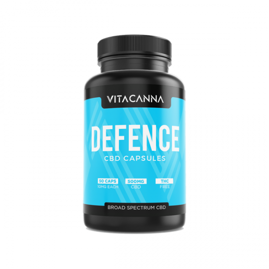 Vita Canna 500mg Broad Spectrum CBD Vegan Capsules - 50 Caps - Flavour: Defence