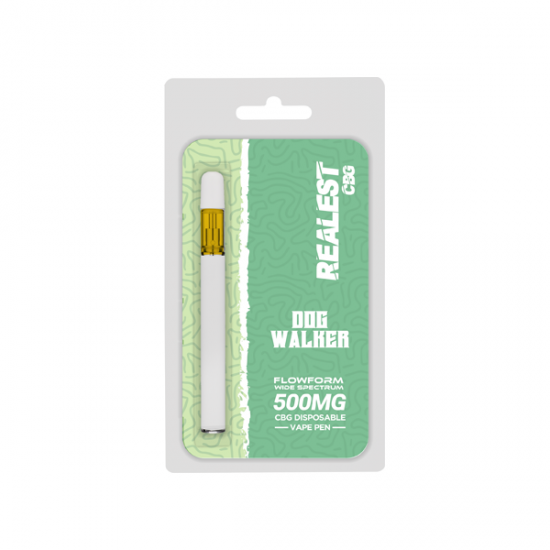 Realest CBG 500mg Flowform Wide Spectrum CBG Disposable Vape Pen 170 Puffs (BUY 1 GET 1 FREE) - Flavour: Dog Walker