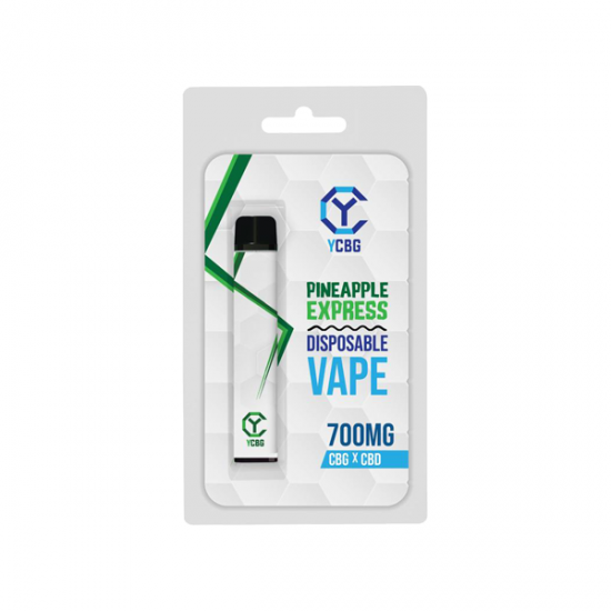 yCBG 700mg CBD + CBG Flowform Disposable Vape Pen (BUY 1 GET 1 FREE) - Flavour: Pineapple Express