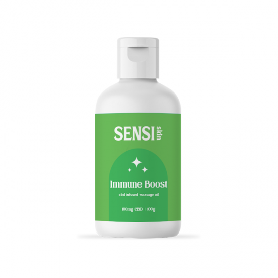 Sensi CBD 100mg CBD Massage Oil - 100ml (BUY 1 GET 1 FREE) - Flavour: Immune Boost