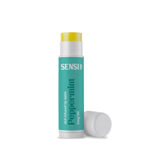 Sensi Skin 25mg CBD Lip Balm - 4g (BUY 1 GET 1 FREE) - Flavour: Peppermint