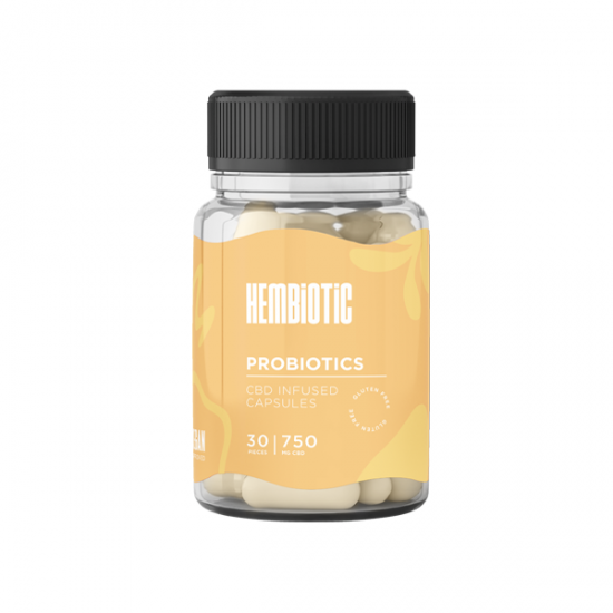 Hembiotic 750mg CBD Capsules - 30 Caps - Flavour: Probiotics