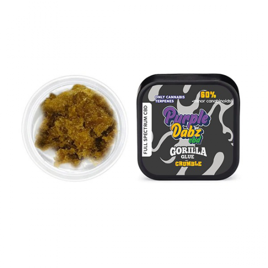 Purple Dank 60% Full Spectrum Crumble - 1.0g (BUY 1 GET 1 FREE) - Flavour: Gorilla Glue