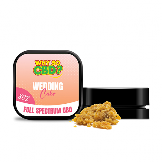 Why So CBD? 80% Full Spectrum CBD Crumble 5g - Flavour: Wedding Cake