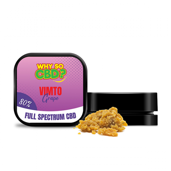 Why So CBD? 80% Full Spectrum CBD Crumble 1g - Flavour: Vimto Grape