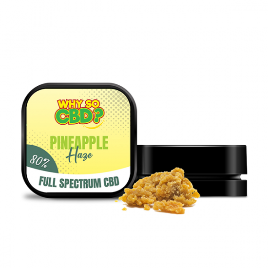 Why So CBD? 80% Full Spectrum CBD Crumble 1g - Flavour: Pineapple Haze