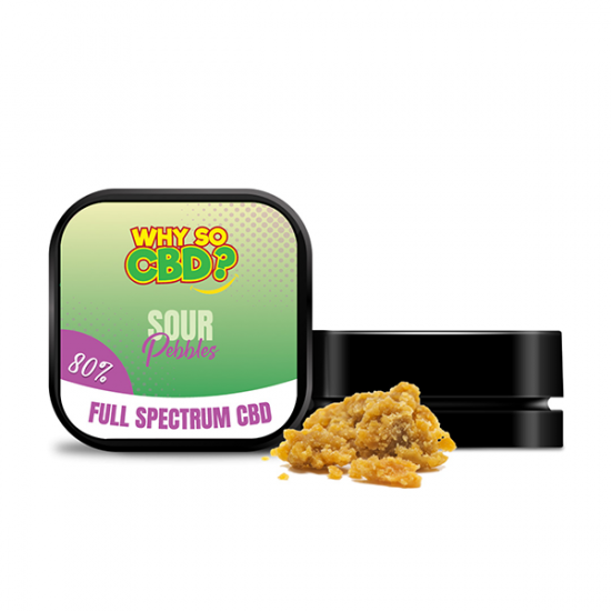 Why So CBD? 80% Full Spectrum CBD Crumble 5g - Flavour: Sour Pebbles