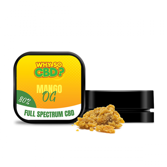 Why So CBD? 80% Full Spectrum CBD Crumble 5g - Flavour: Mango OG