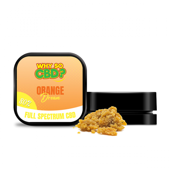 Why So CBD? 80% Full Spectrum CBD Crumble 5g - Flavour: Orange Dream