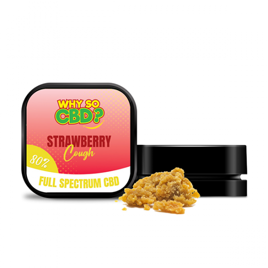 Why So CBD? 80% Full Spectrum CBD Crumble 5g - Flavour: Strawberry Cough