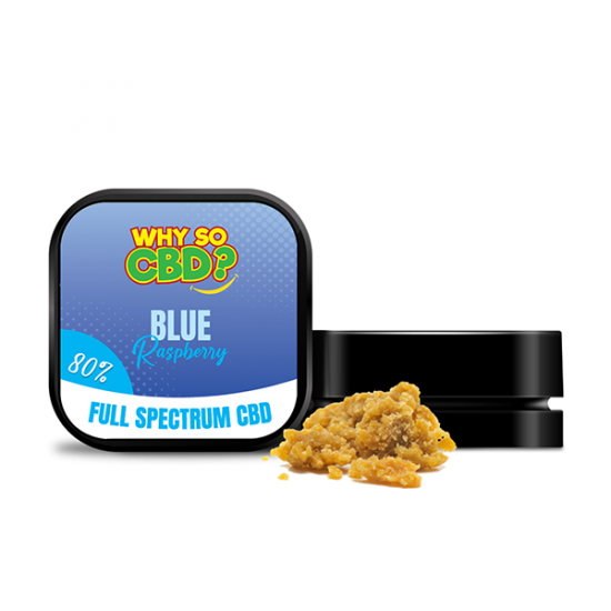 Why So CBD? 80% Full Spectrum CBD Crumble 5g - Flavour: Blue Raspberry