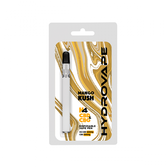 Hydrovape 800mg H4CBD & CBG Disposable Vape Pen - Flavour: Mango Kush