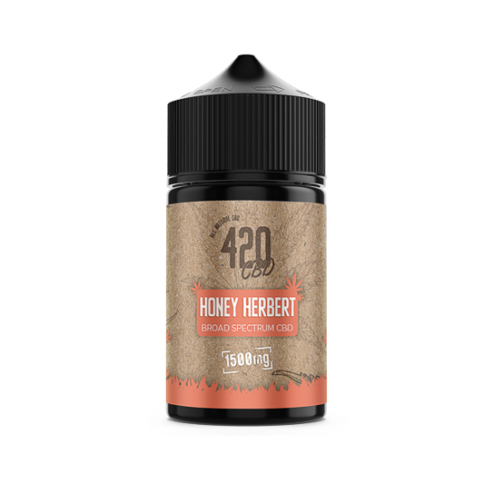 420 E-liquids 1500mg Broad-Spectrum CBD E-Liquids (40VG/60PG) - Flavour: Honey Herbert