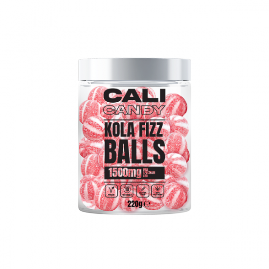 CALI CANDY MAX 1500mg Full Spectrum CBD Vegan Sweets  - 10 Flavours - Flavour: Kola Fizz Balls