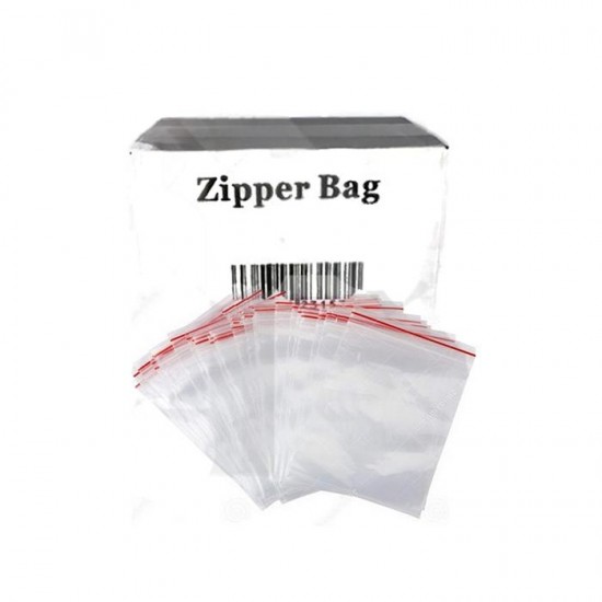 Zipper Branded 45mm x 50mm Clear Bags